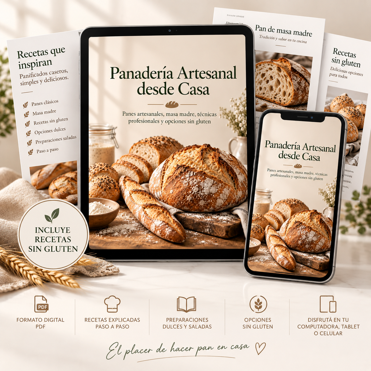 Panadería Artesanal desde Casa – Recetas con y sin gluten
